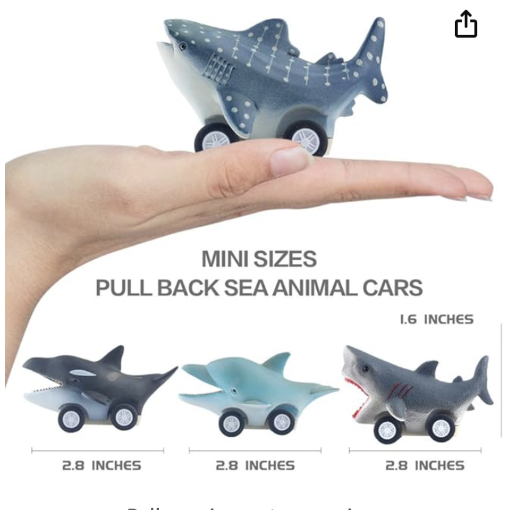 Toy Racers- Assorted Sea Animals