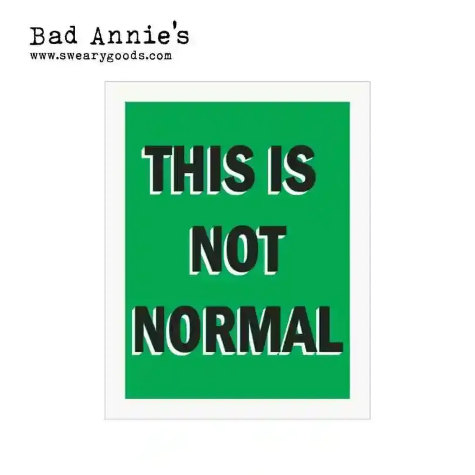 Card - This Is Not Normal