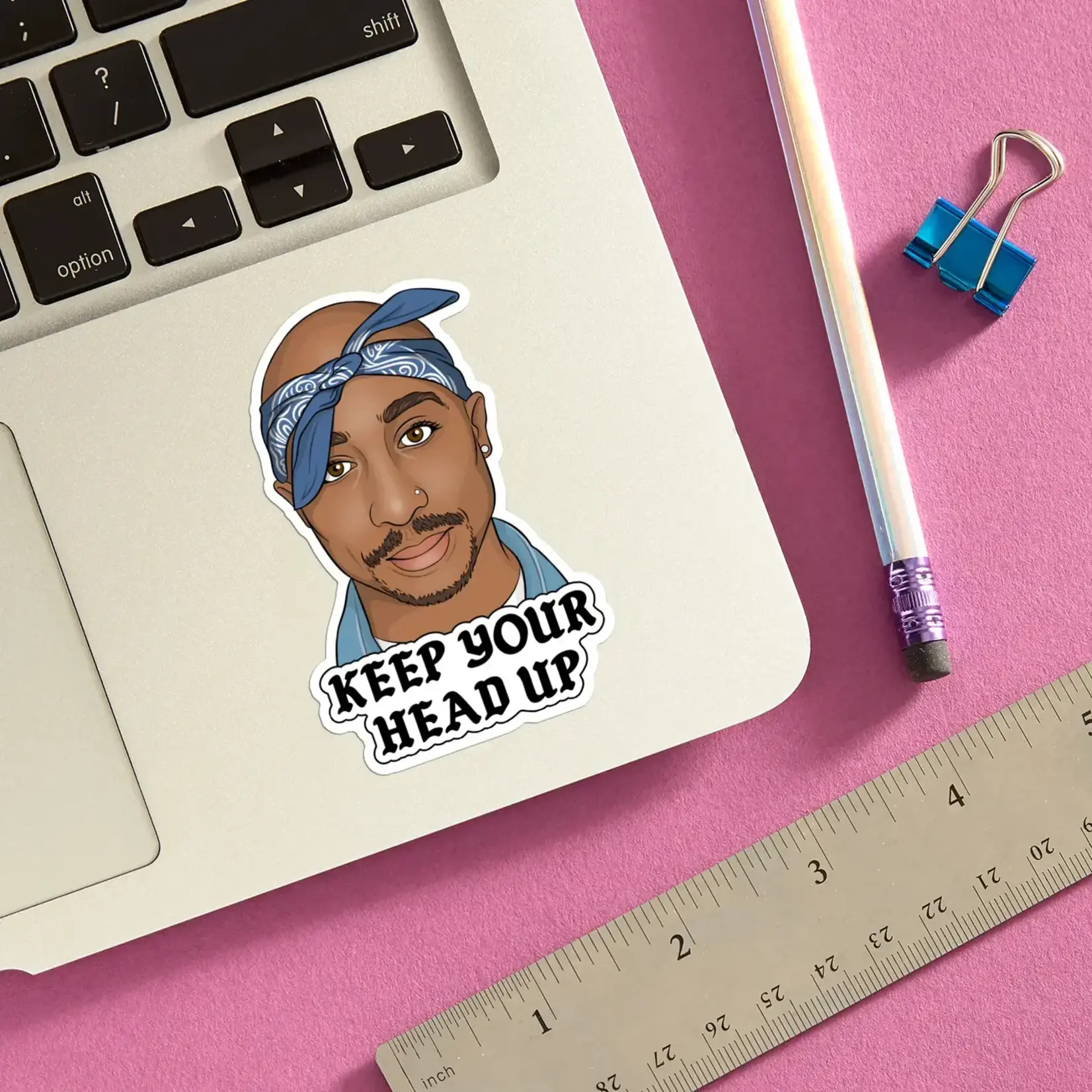 Sticker - Keep Your Head Up (Tupac)