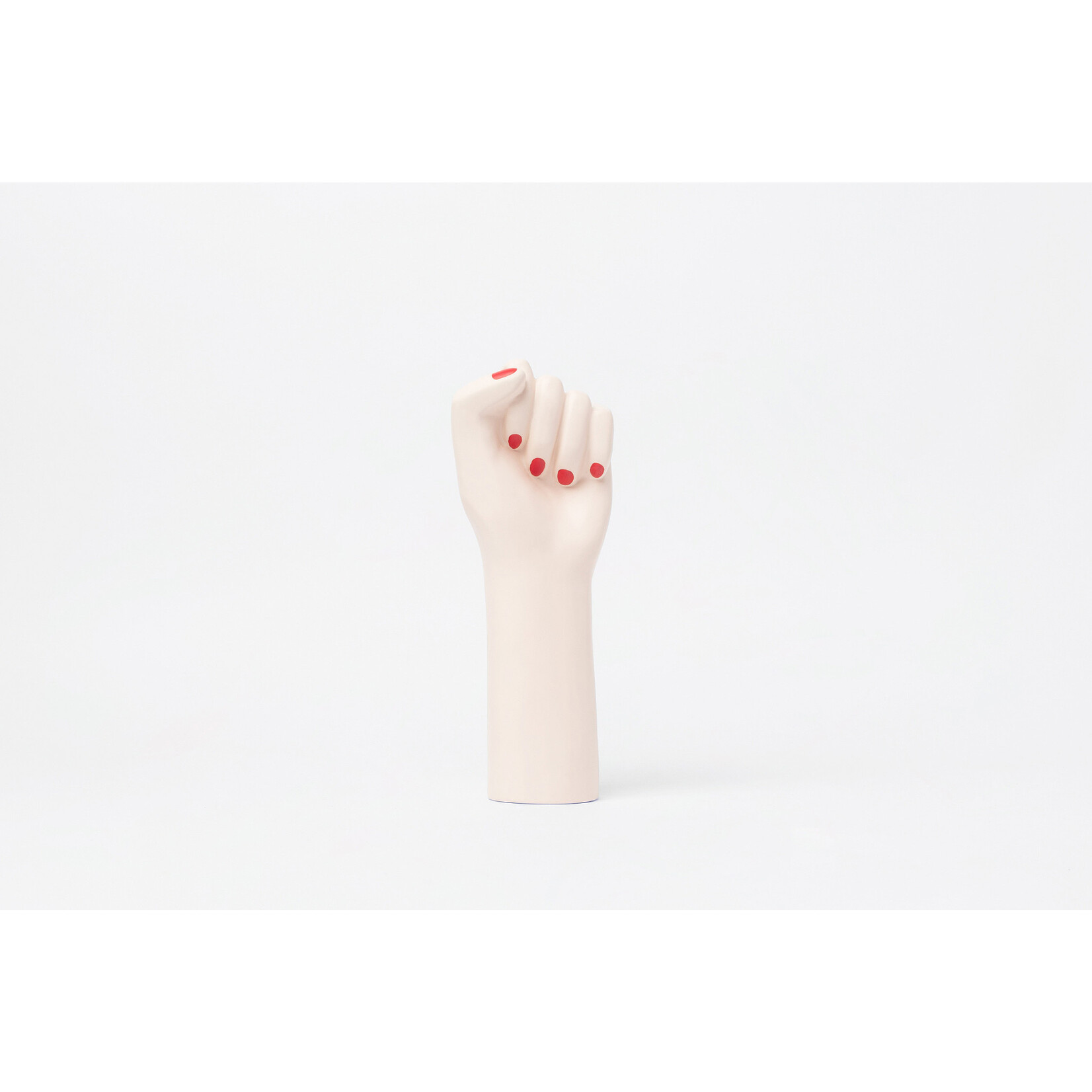 Vase - Girl Power Fist (White)