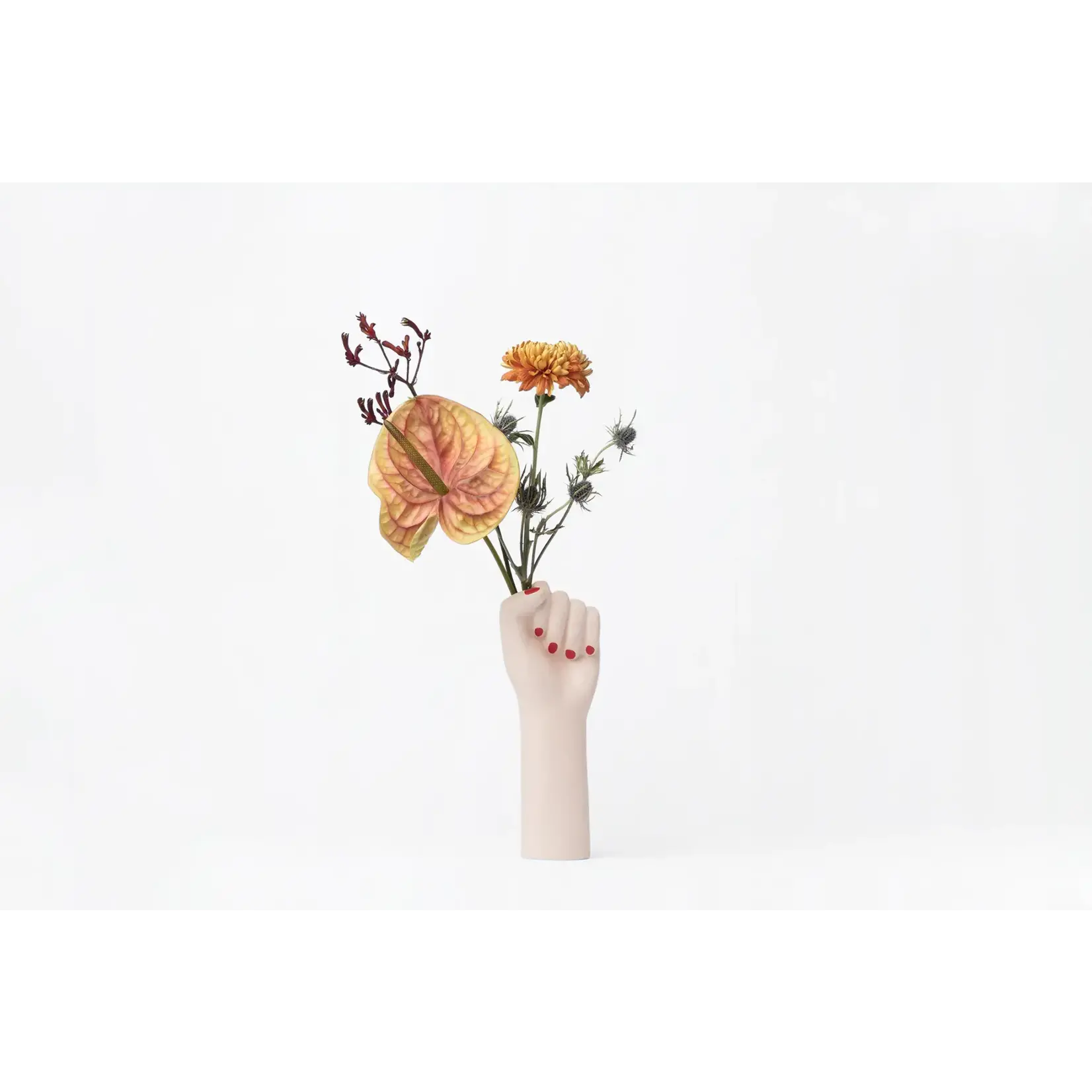 Vase - Girl Power Fist (White)