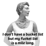 Magnet - I Don’t Have a Bucket List But My Fucket List Is A Mile Long