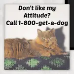 Magnet - Don’t Like My Attitude? Call 1-800-Get-A-Dog