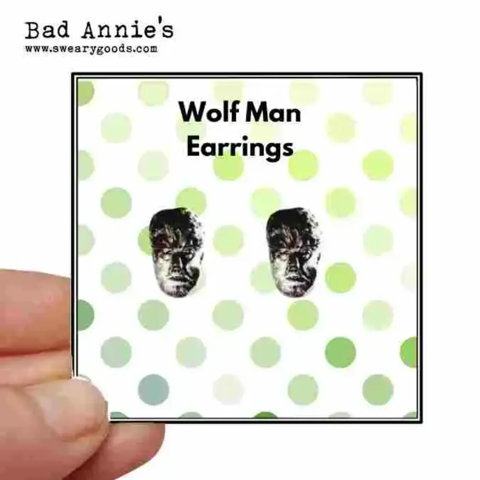 Earrings - Wolf Man - Post