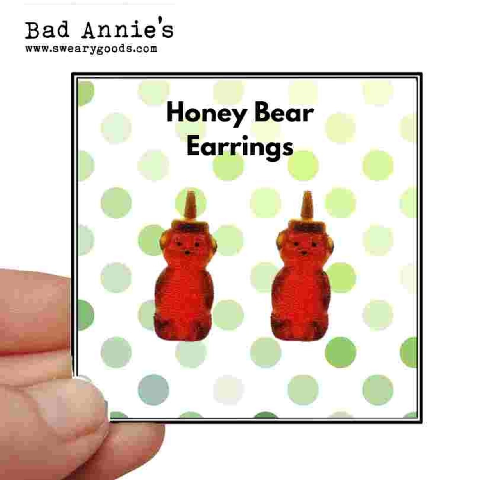 Earrings - Honey Bear