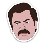 Sticker - Ron Swanson Face (Parks And Rec)