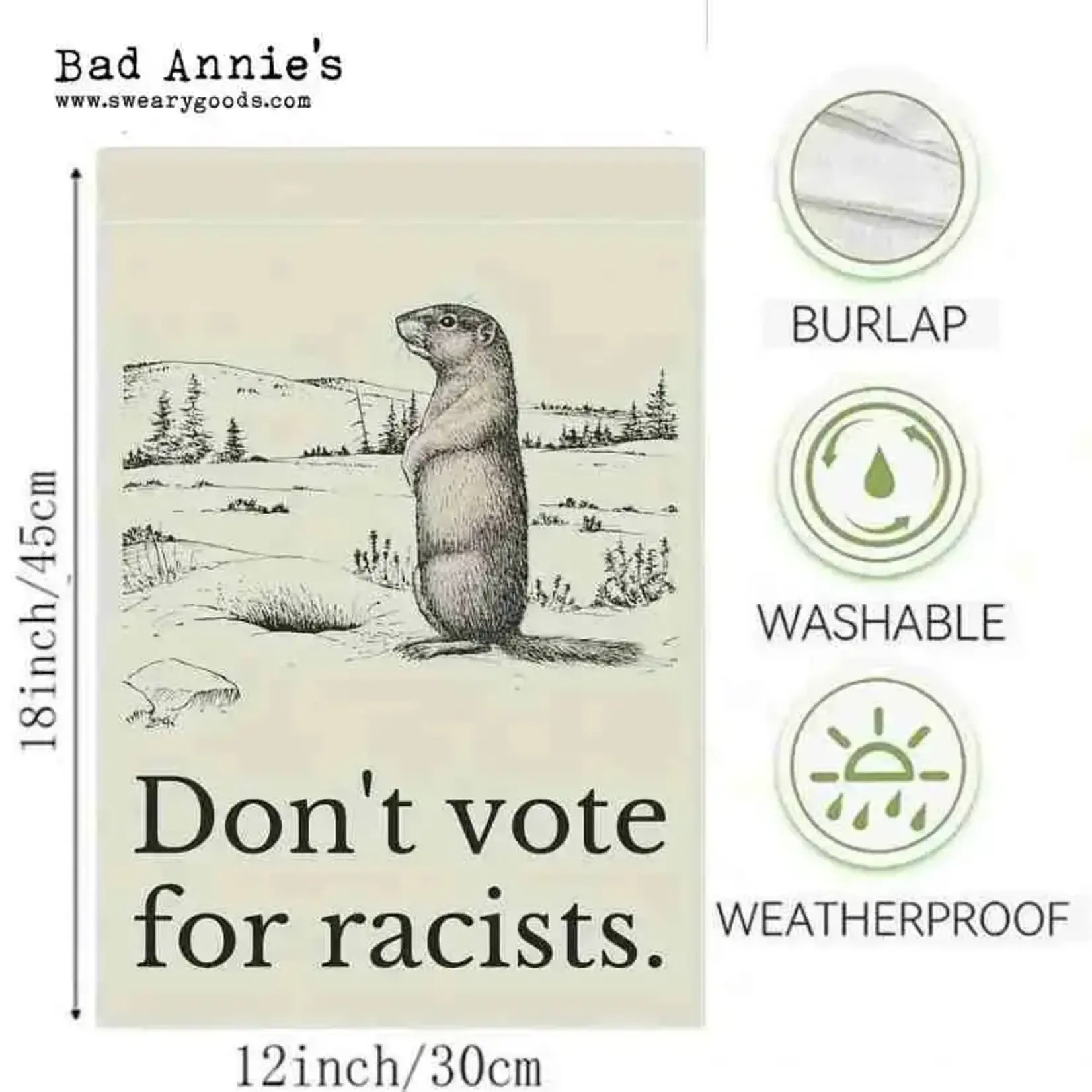 Banner - Small - Don't Vote For Racists