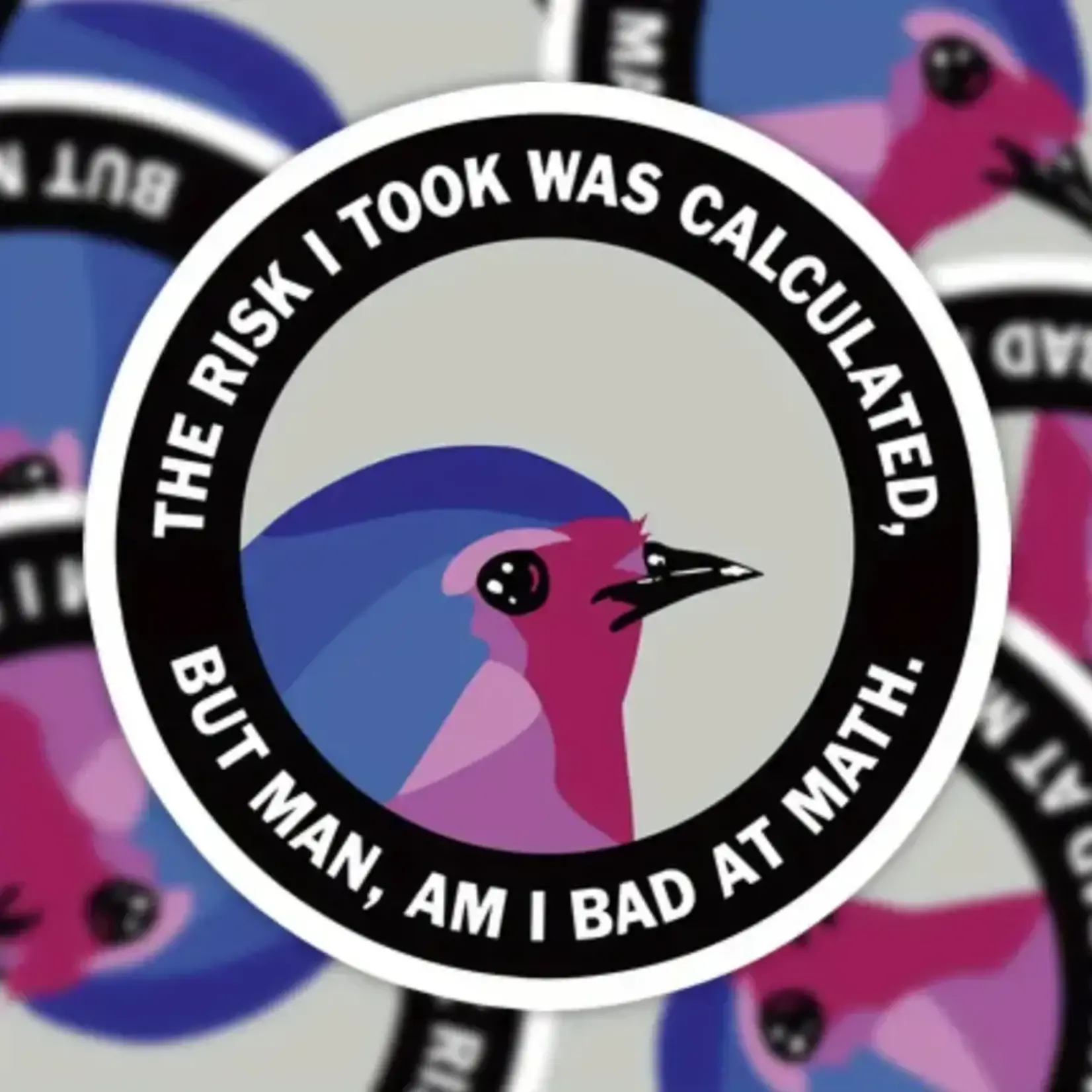 Sticker - The Risk I Took Was Calculated. But Man, I Am Bad At Math