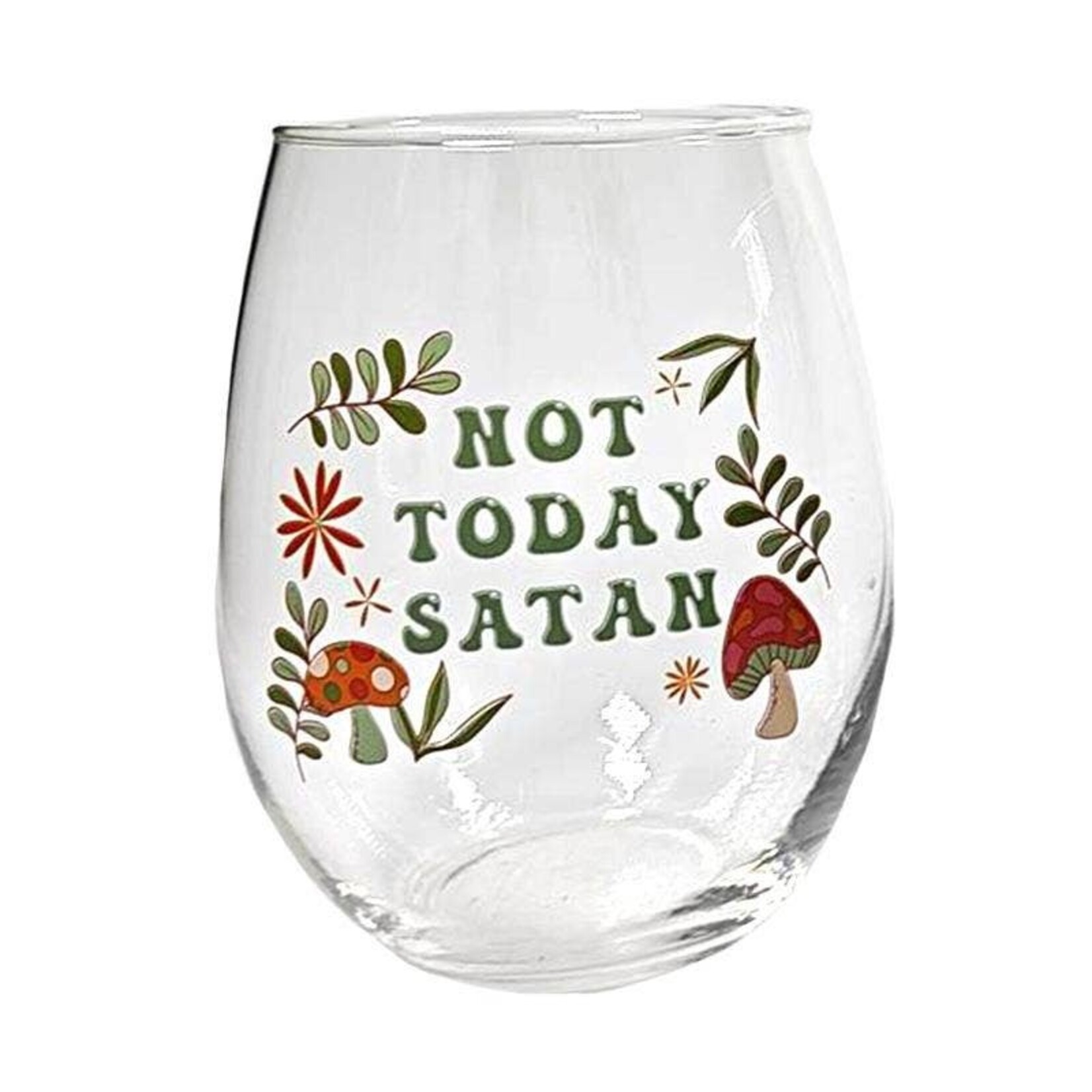 Wine Glass (18oz) - Not Today Satan