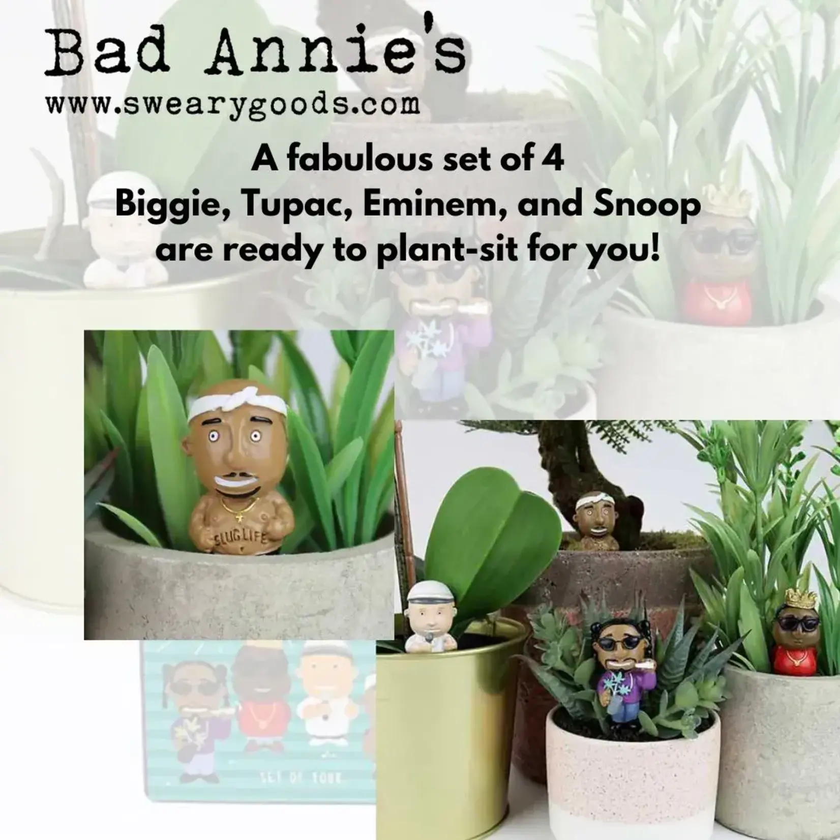 Plant Pot Markers - Mini Rap Legends