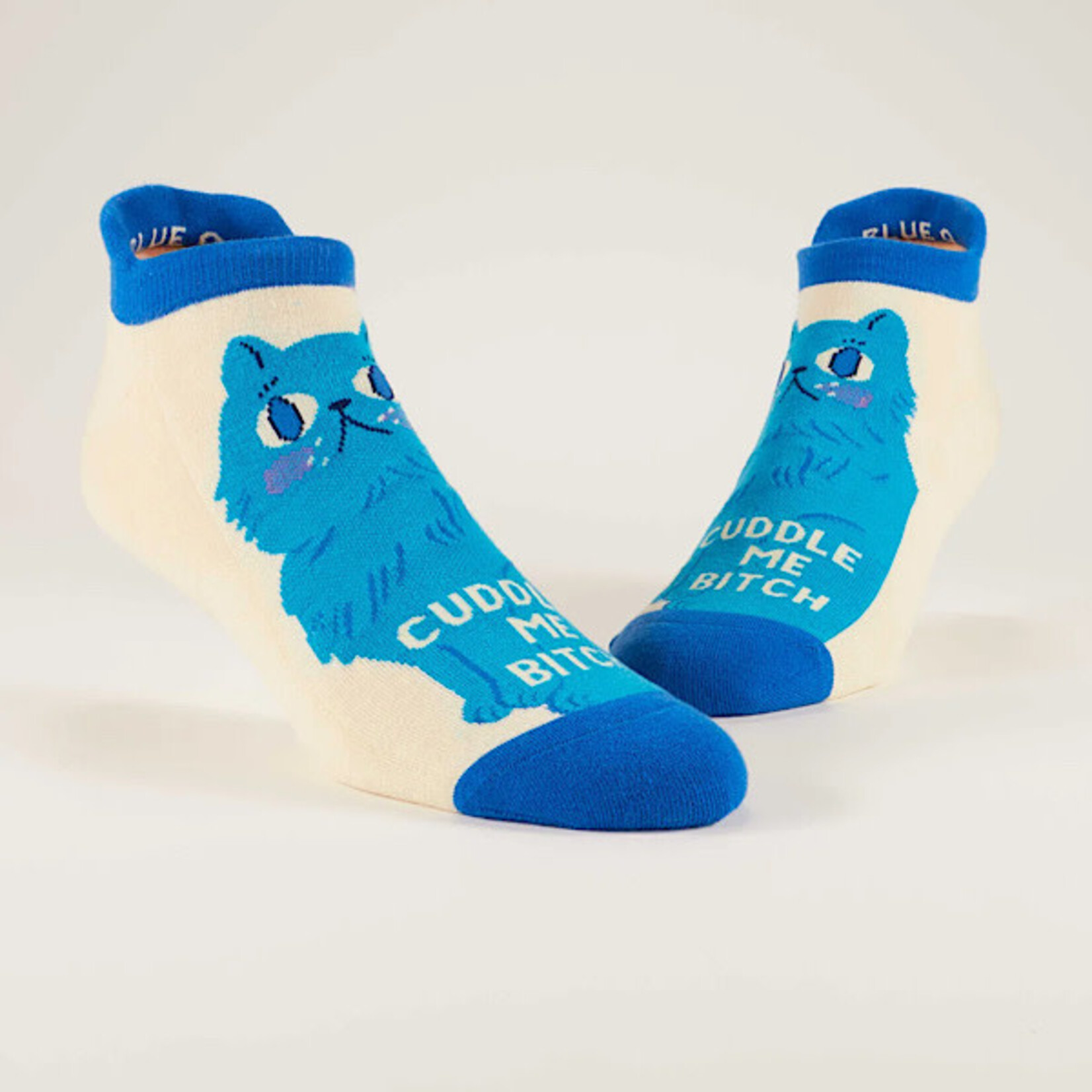 Socks (Womens) (Sneaker) - Cuddle Me Bitch (Cat)