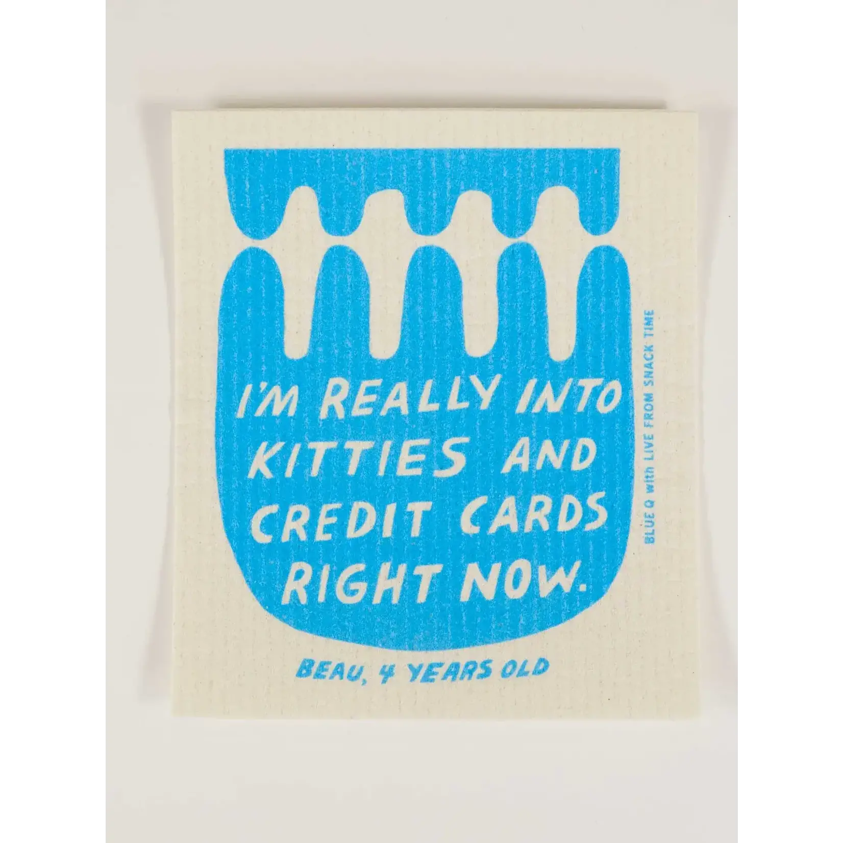 Swedish Dish Cloth - I’m Really Into Kitties And Credit Cards Right Now
