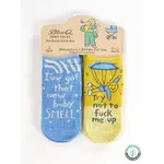 Socks (Baby) (2 Pair) - I've Got That New Baby Smell / Try Not To Fuck Me Up