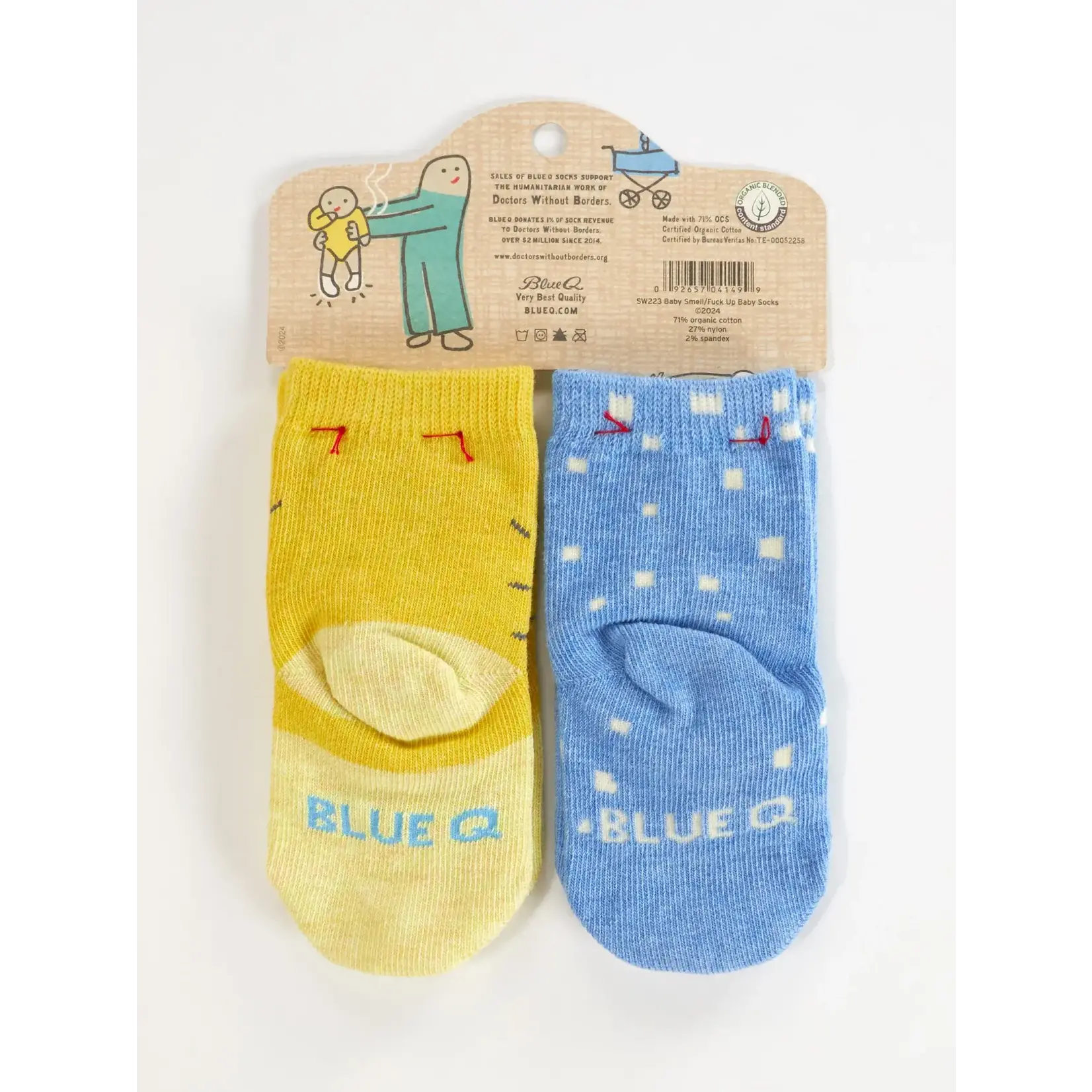 Socks (Baby) (2 Pair) - I've Got That New Baby Smell / Try Not To Fuck Me Up