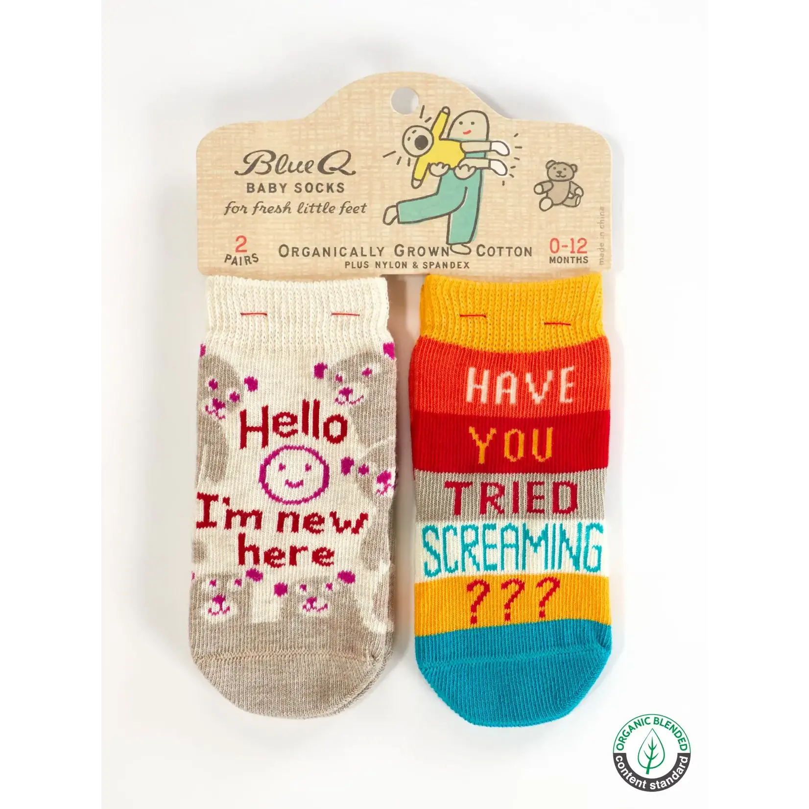 Socks (Baby) (2 Pair) - Hello I'm New Here/ Have You Tried Screaming???