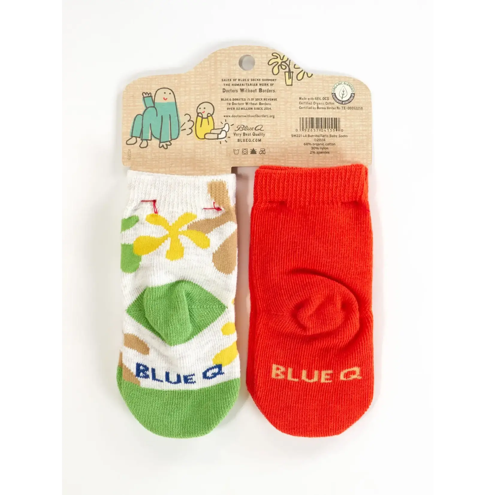 Socks (Baby) (2 Pair) - I'm Your Little Burrito / Don't Blame Your Farts On Me