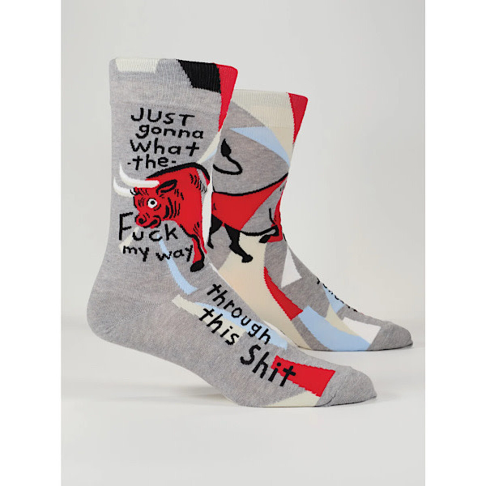Socks (Mens) - Just Gonna What The Fuck My Way Through This Shit (Bull)