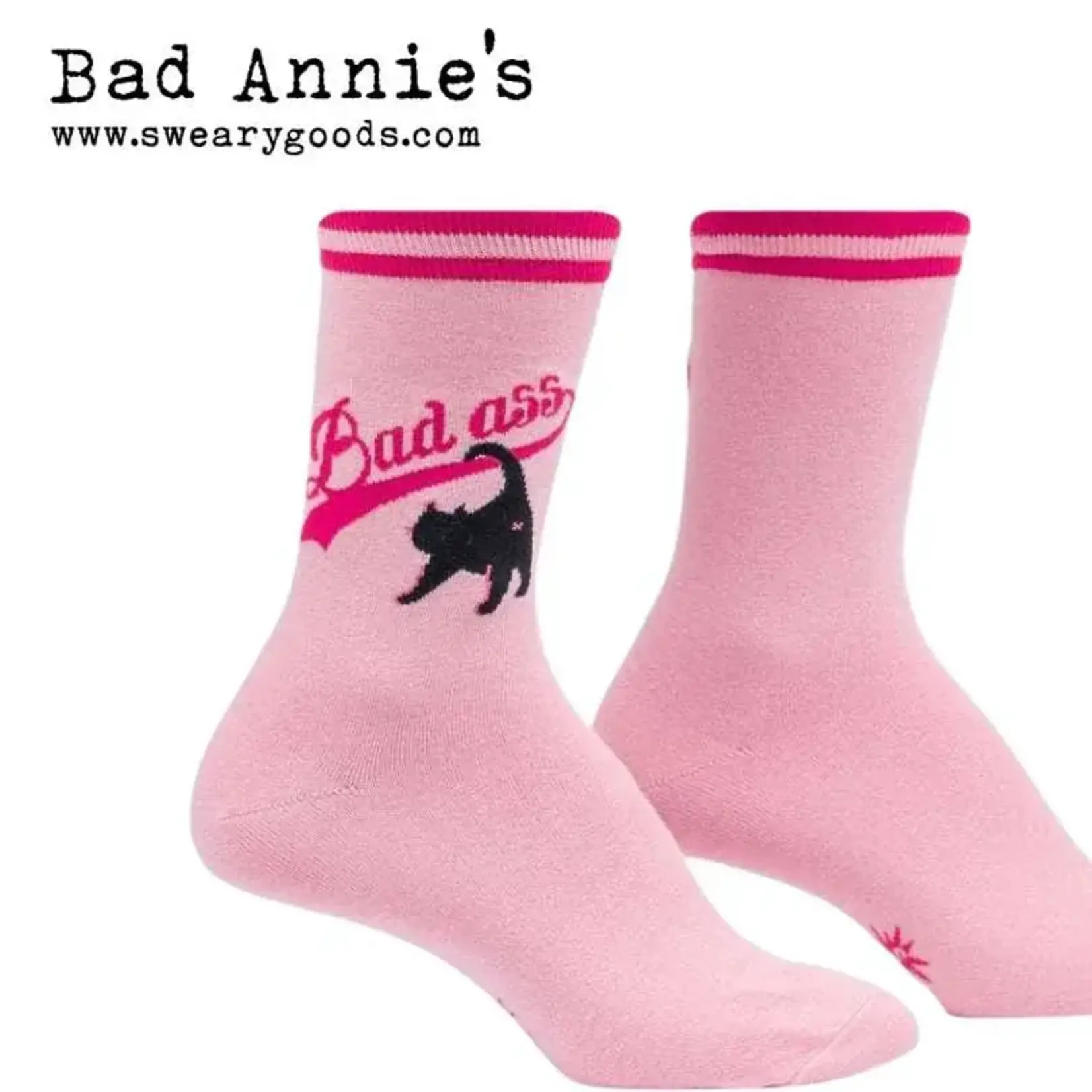 Socks (Womens) - Bad Ass (Cat Butt)