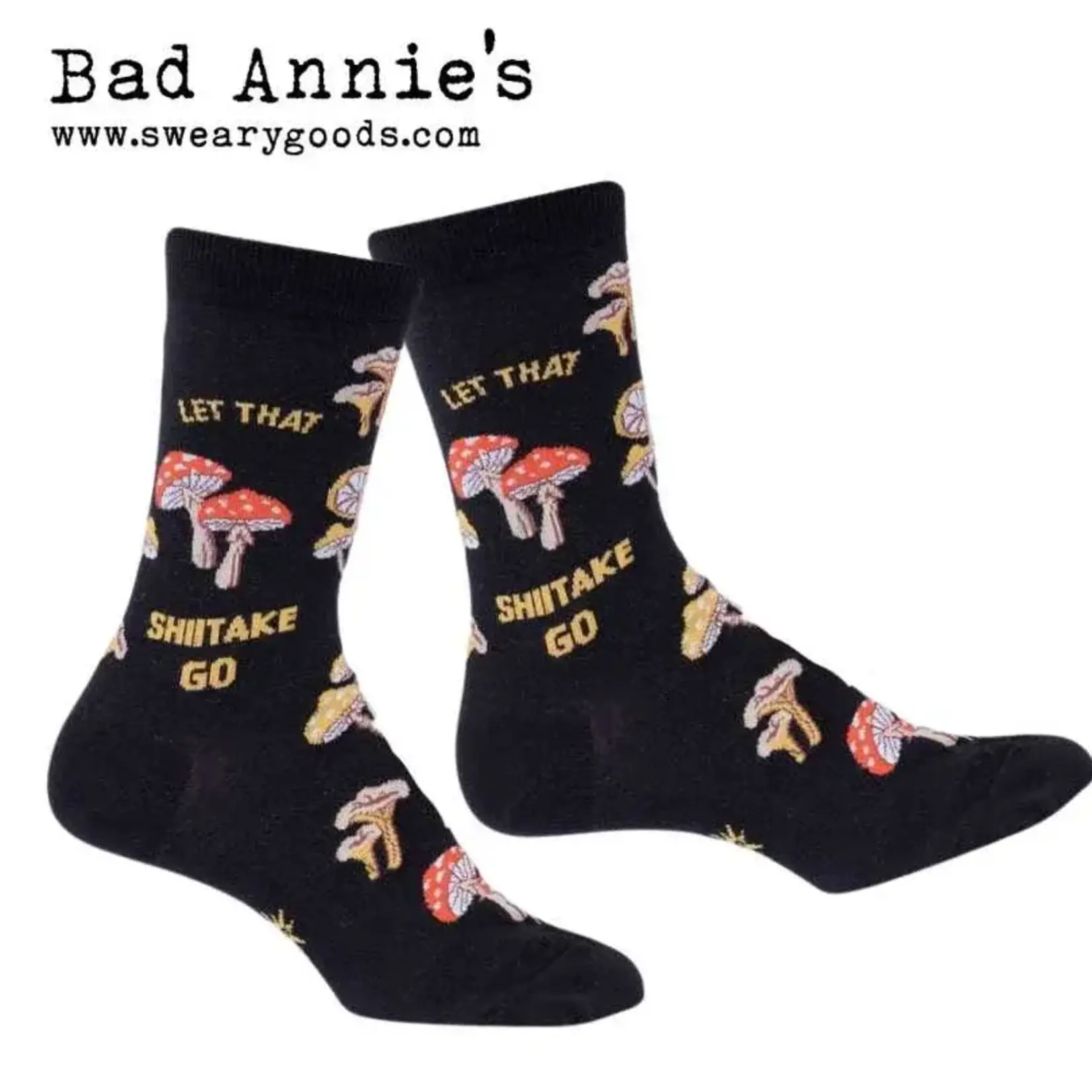 Socks (Womens) - Let That Shiitake Go (Mushroom)