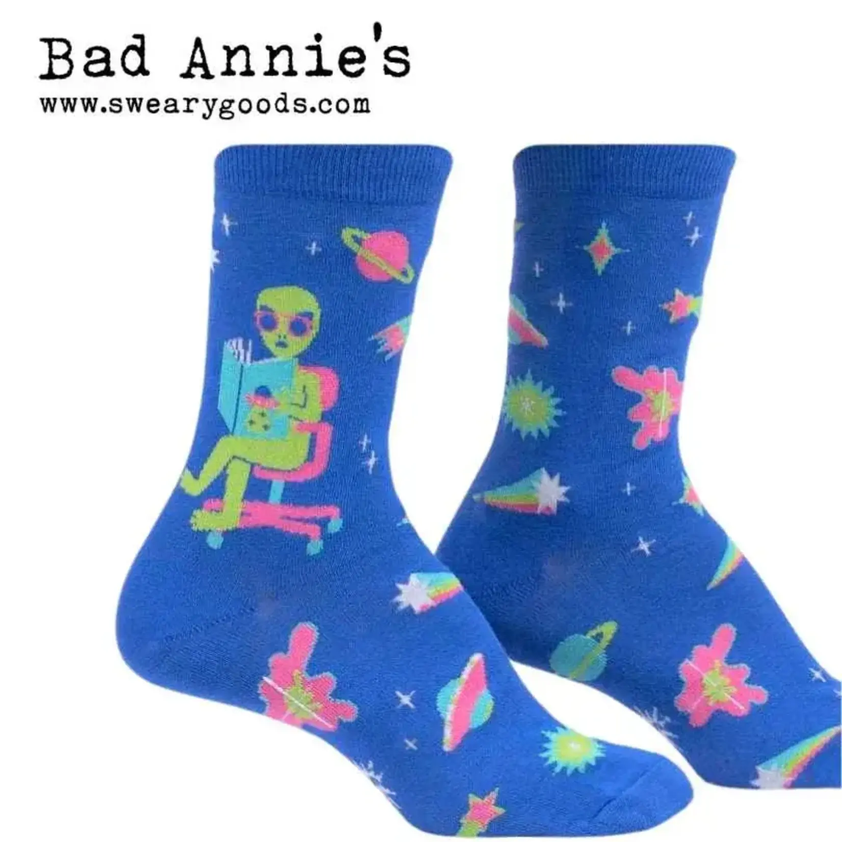 Socks (Womens) - Intergalactic Reading List (Alien)