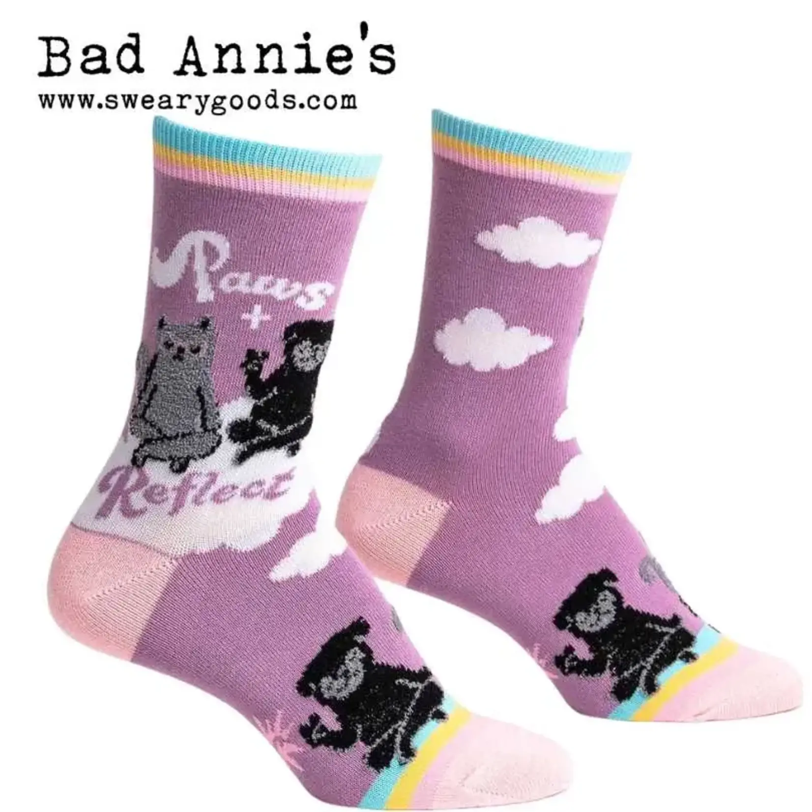 Socks (Womens) - Paws + Reflect (Cat Dog)
