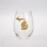 Wine Glass - Michigan Cheers