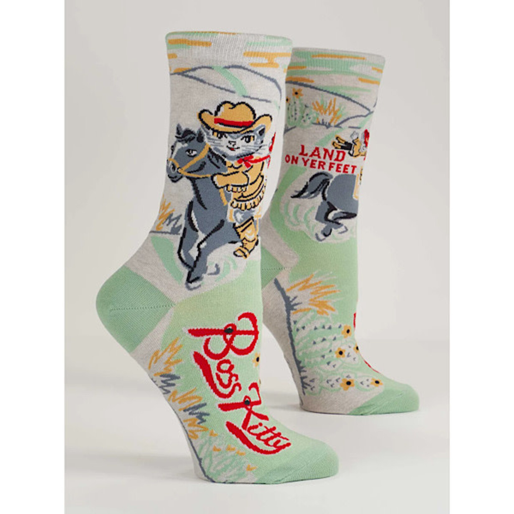 Socks (Womens) (Crew) - Boss Kitty
