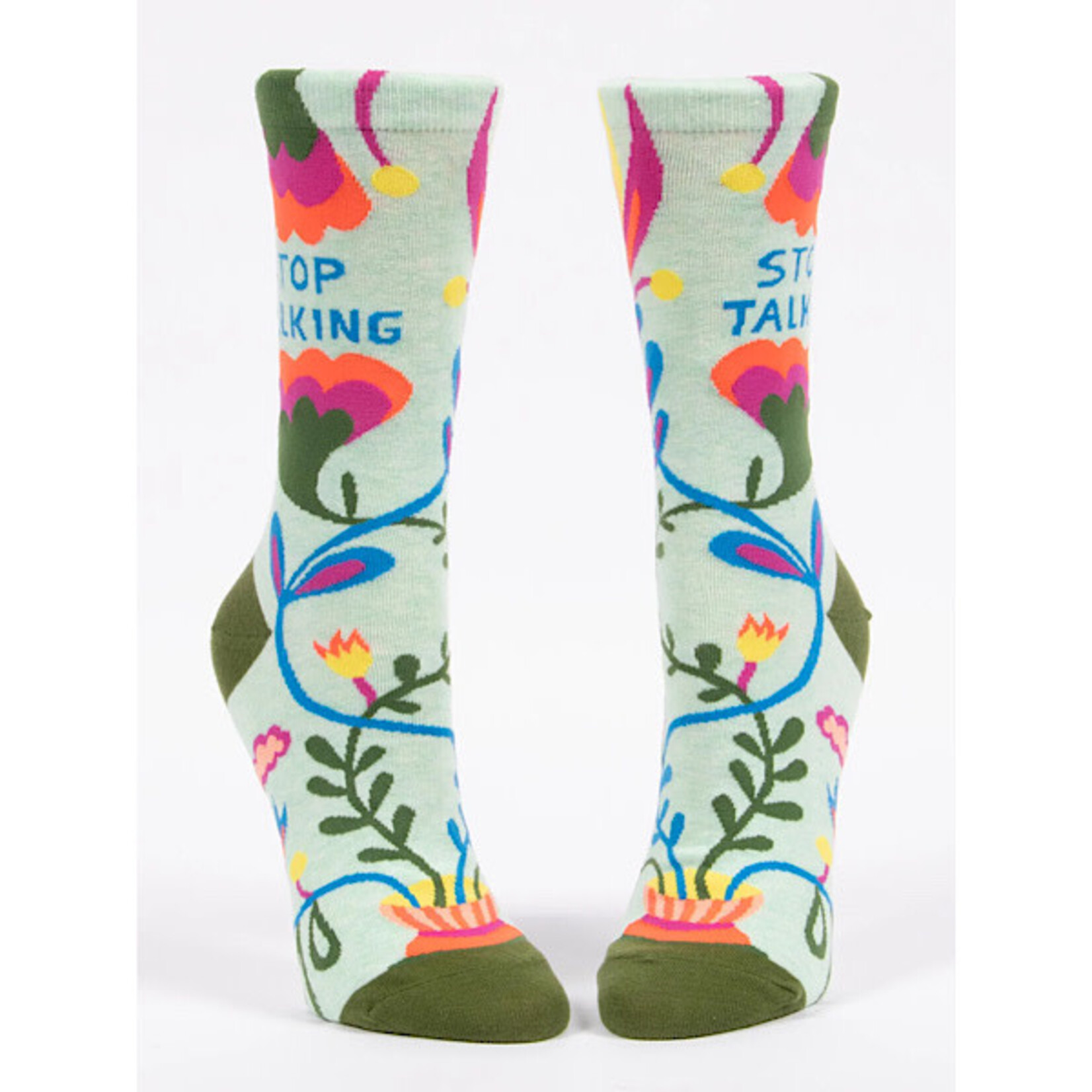 Socks (Womens)(Crew) - Stop Talking
