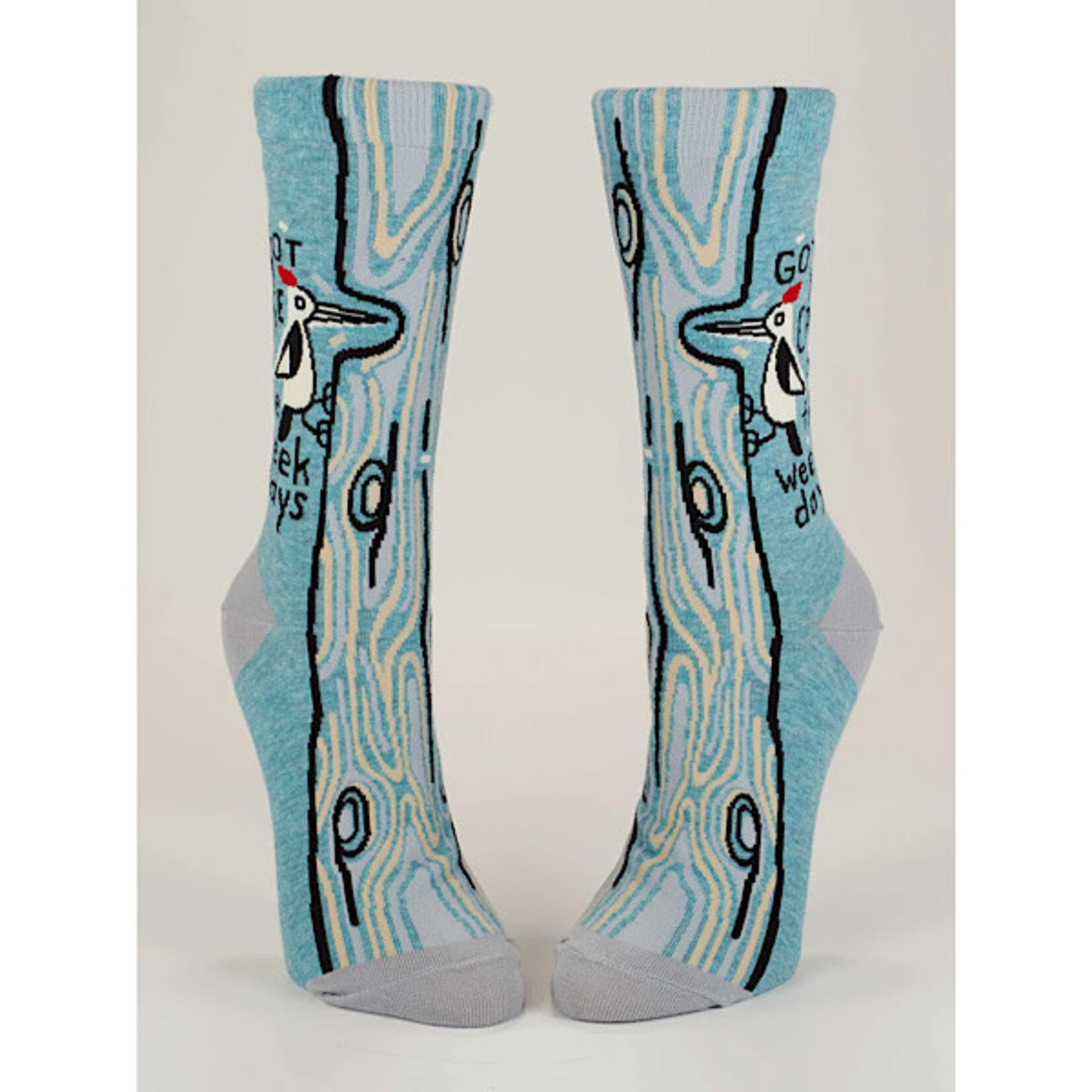 Sock (Womens)  (Crew) -  Got A Case Of The Weekdays