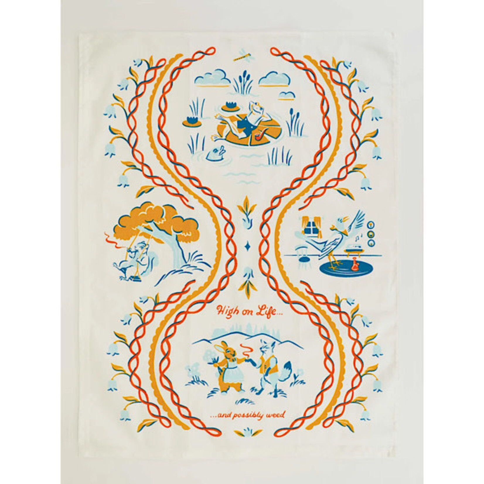 Dish Towel - High On Life And Possibly Weed