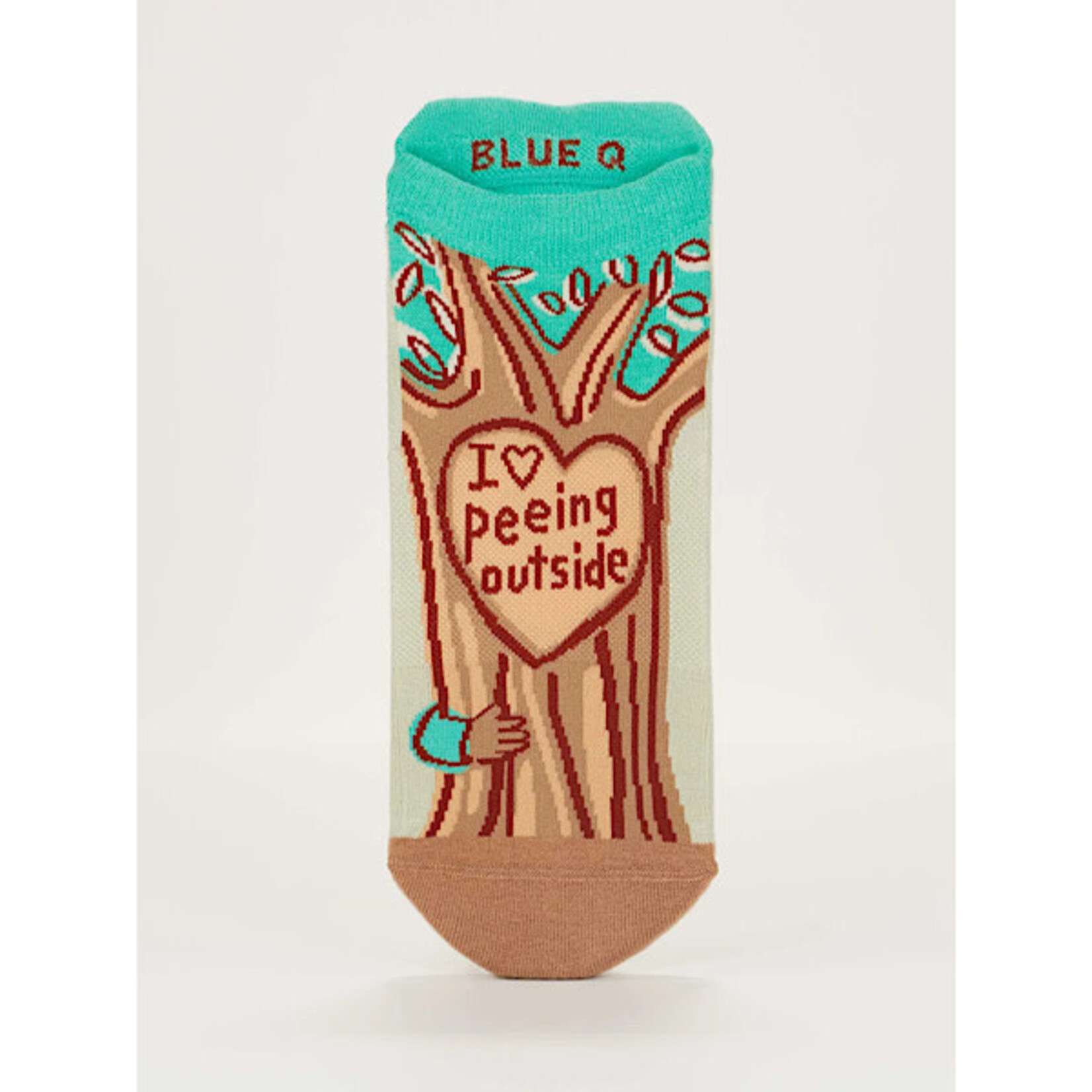 Socks (Unisex) (Sneaker) - I Heart Peeing Outside - L/XL