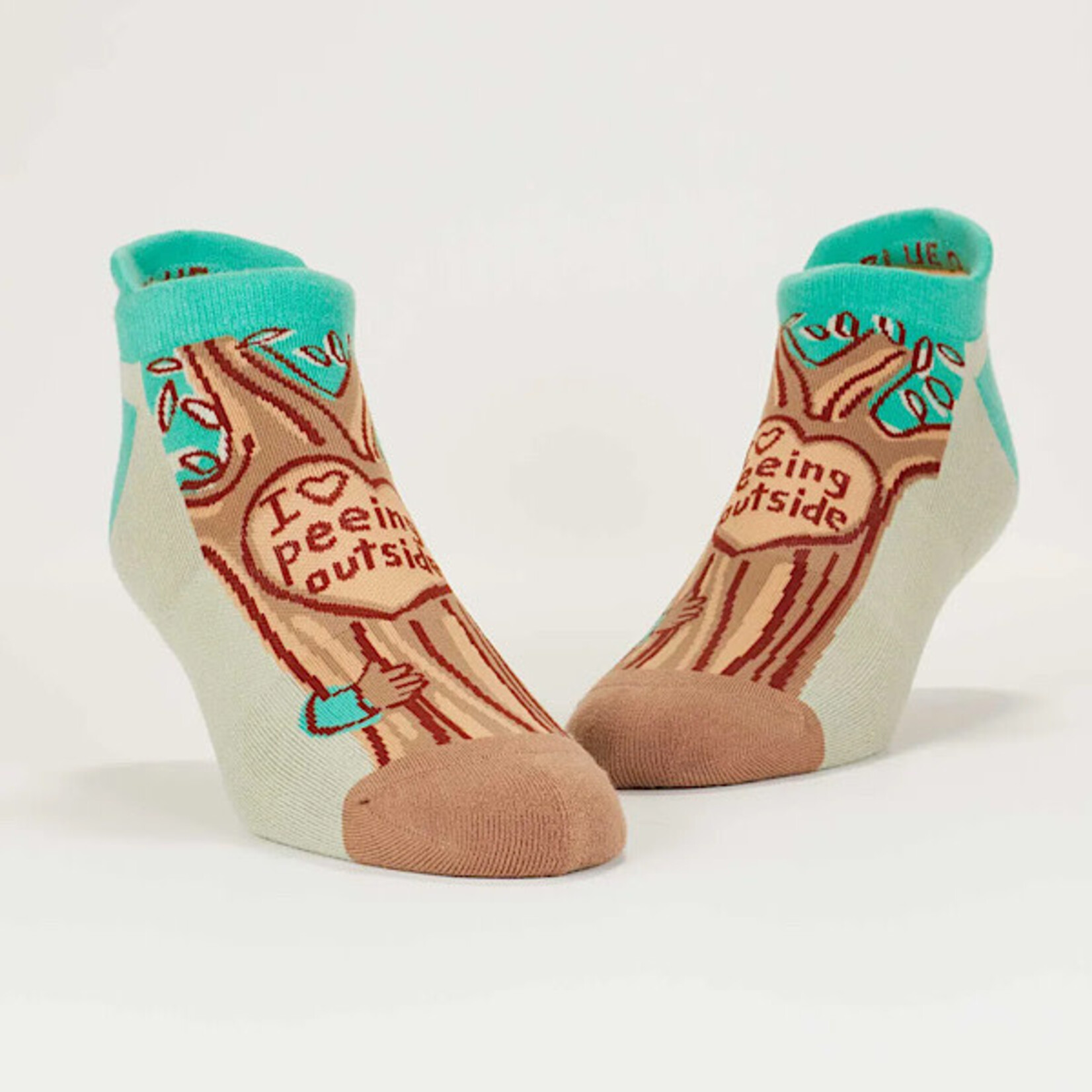 Socks (Unisex) (Sneaker) - I Heart Peeing Outside - L/XL