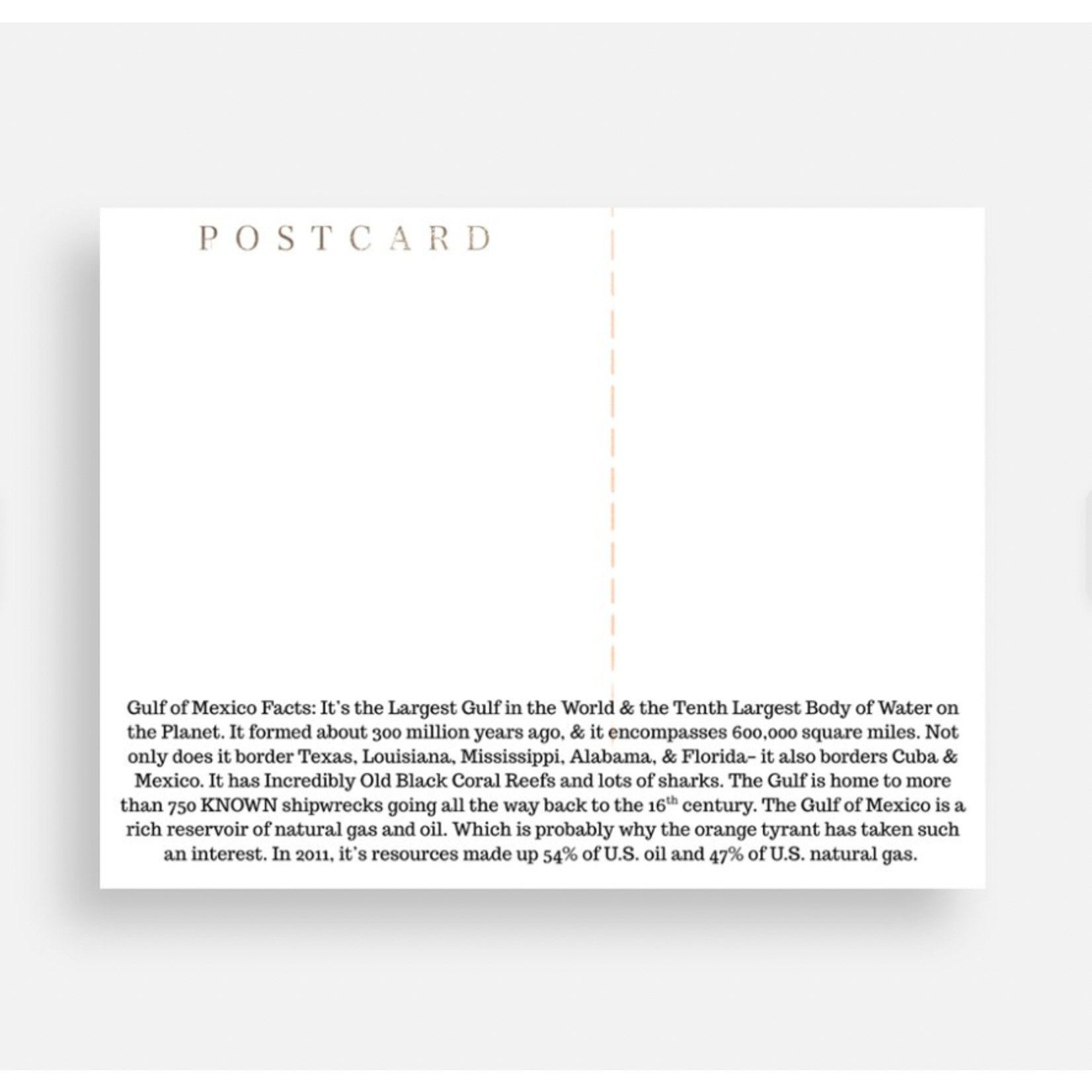 Postcard - Gulf Of Mexico Forever