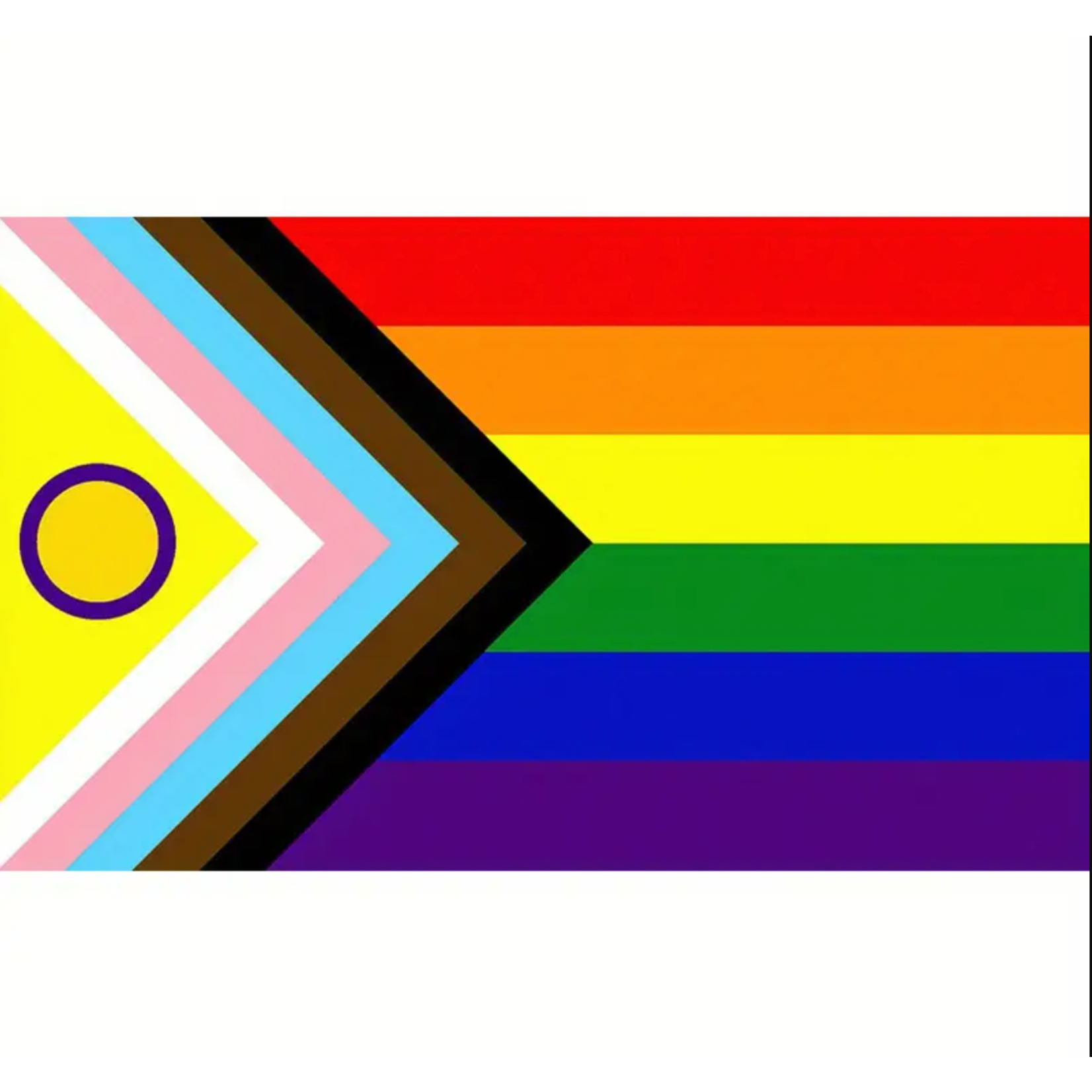 Flag - Progress With Intersex Symbol