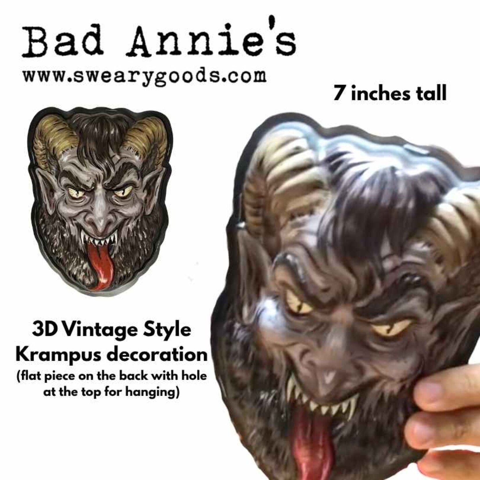 Decoration - 3D Krampus Head