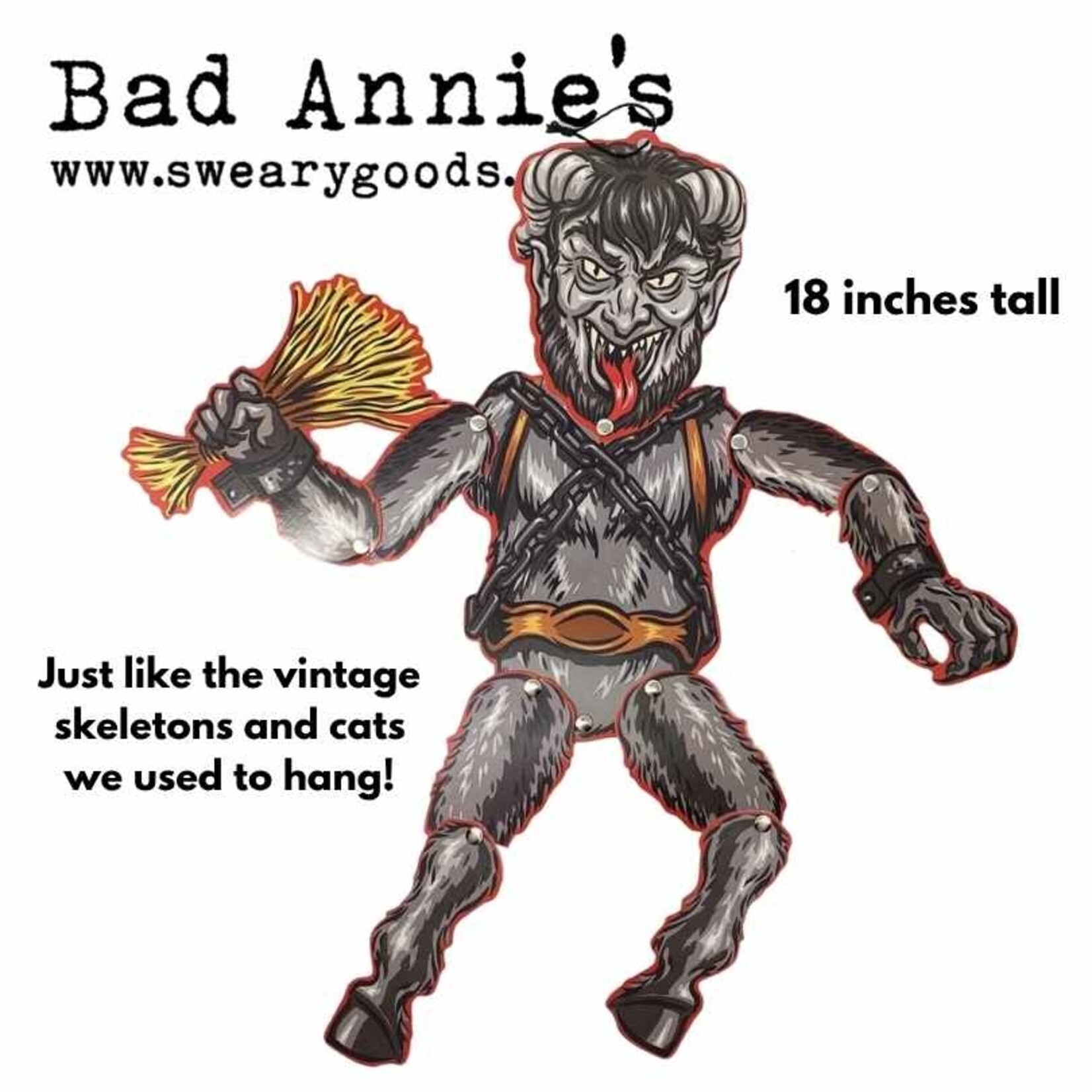 Decoration - 18 Inch Jointed Krampus Figure