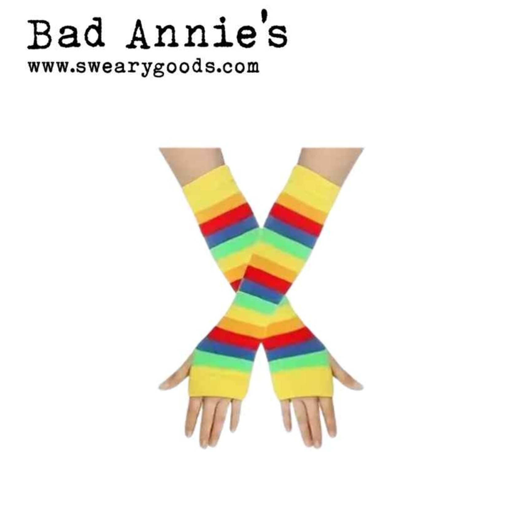 Arm Socks - Yellow Rainbow
