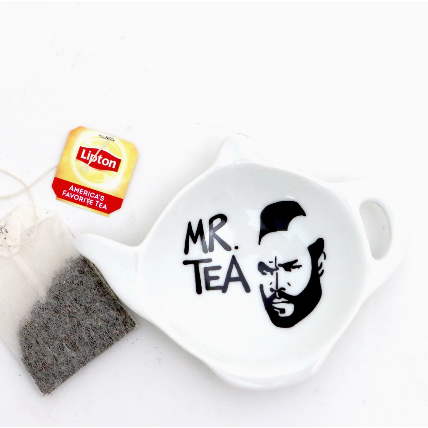 Tea Bag Holder - Mr. Tea (With Mr. T's Face)