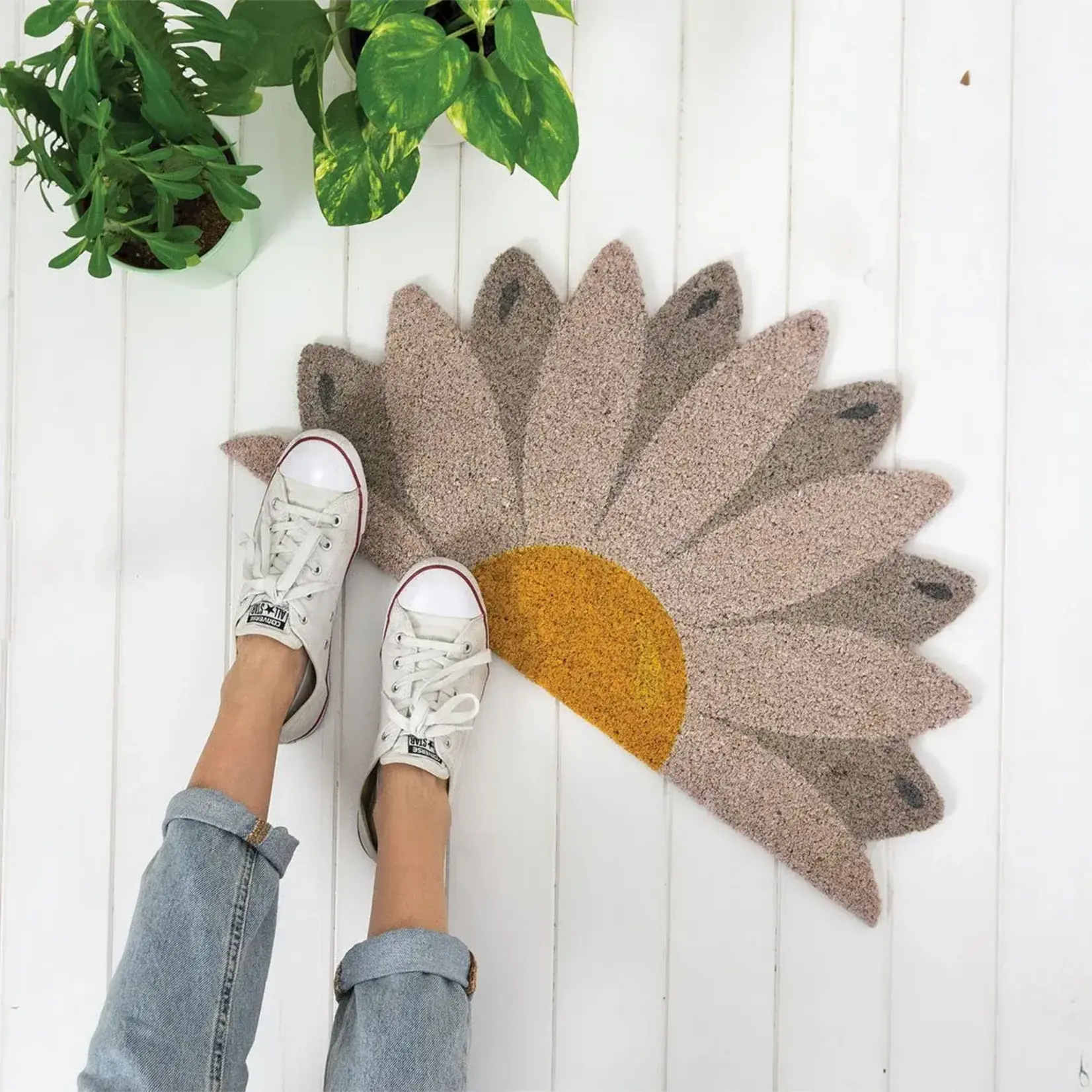 Doormat - Half Flower