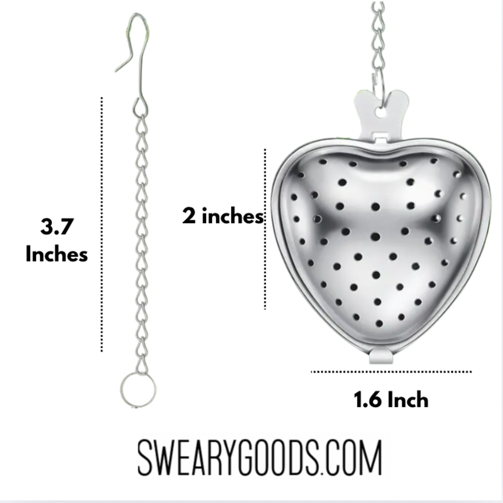 Tea Ball - Heart/Berry