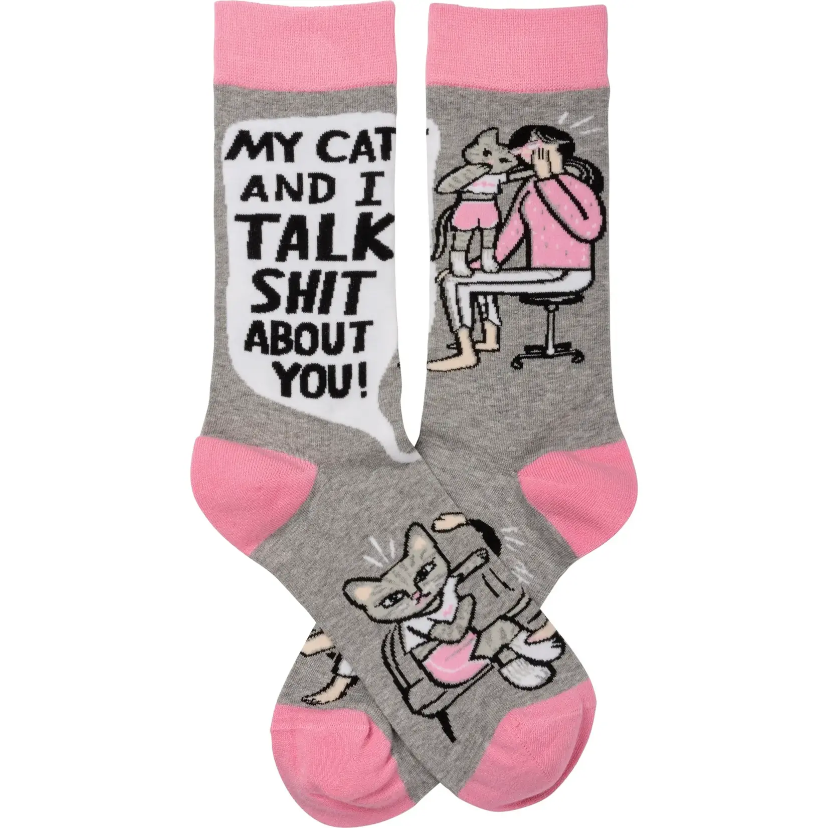 Socks (Unisex) - My Cat And I Talk Shit About You