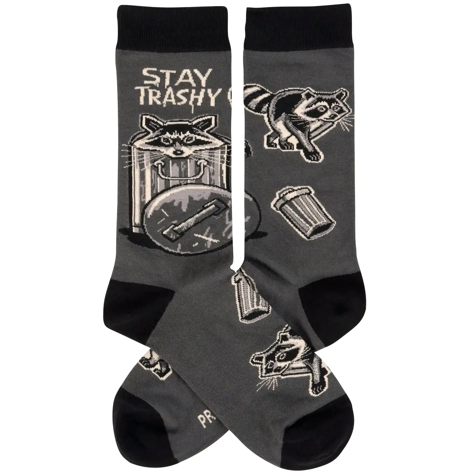 Socks (Unisex) - Stay Trashy (Raccoon)