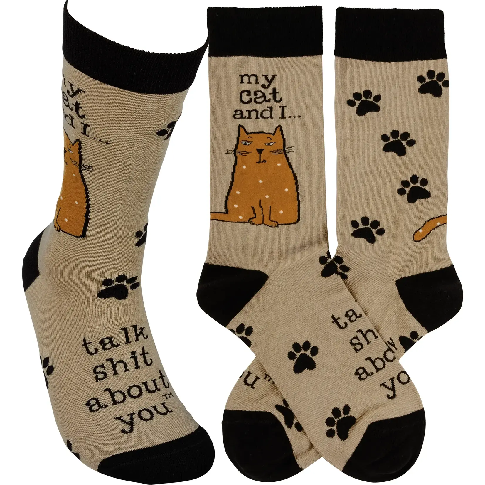 Socks (Unisex) - My Cat And I Talk Shit About You