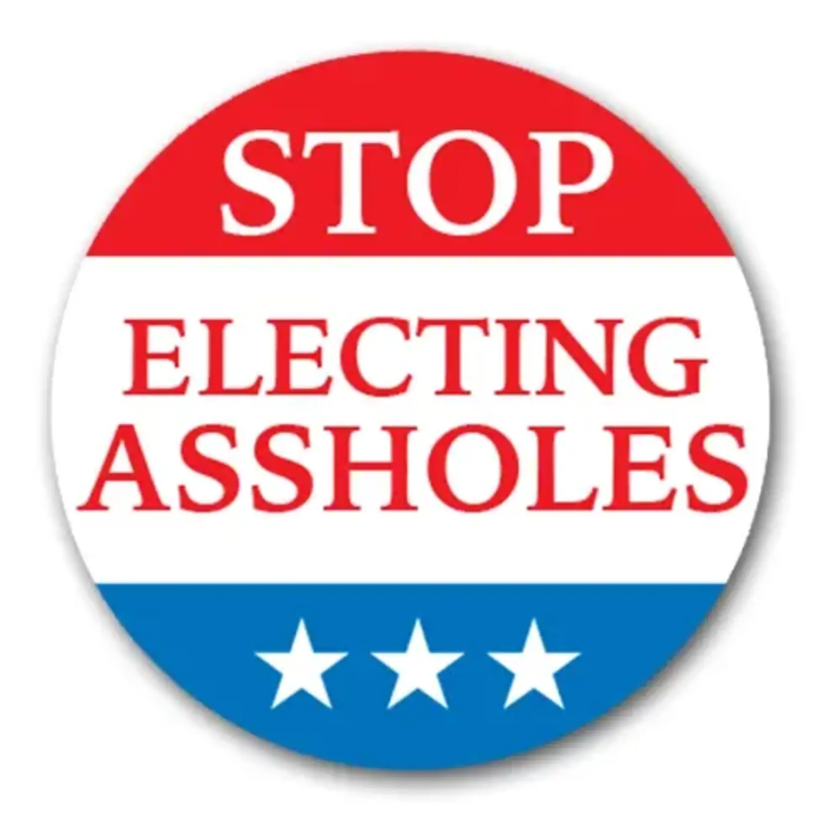 Pin - Stop Electing Assholes