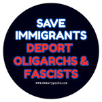 Bad Annie’s Sticker - Save Immigrants Deport Oligarchs & Fascists
