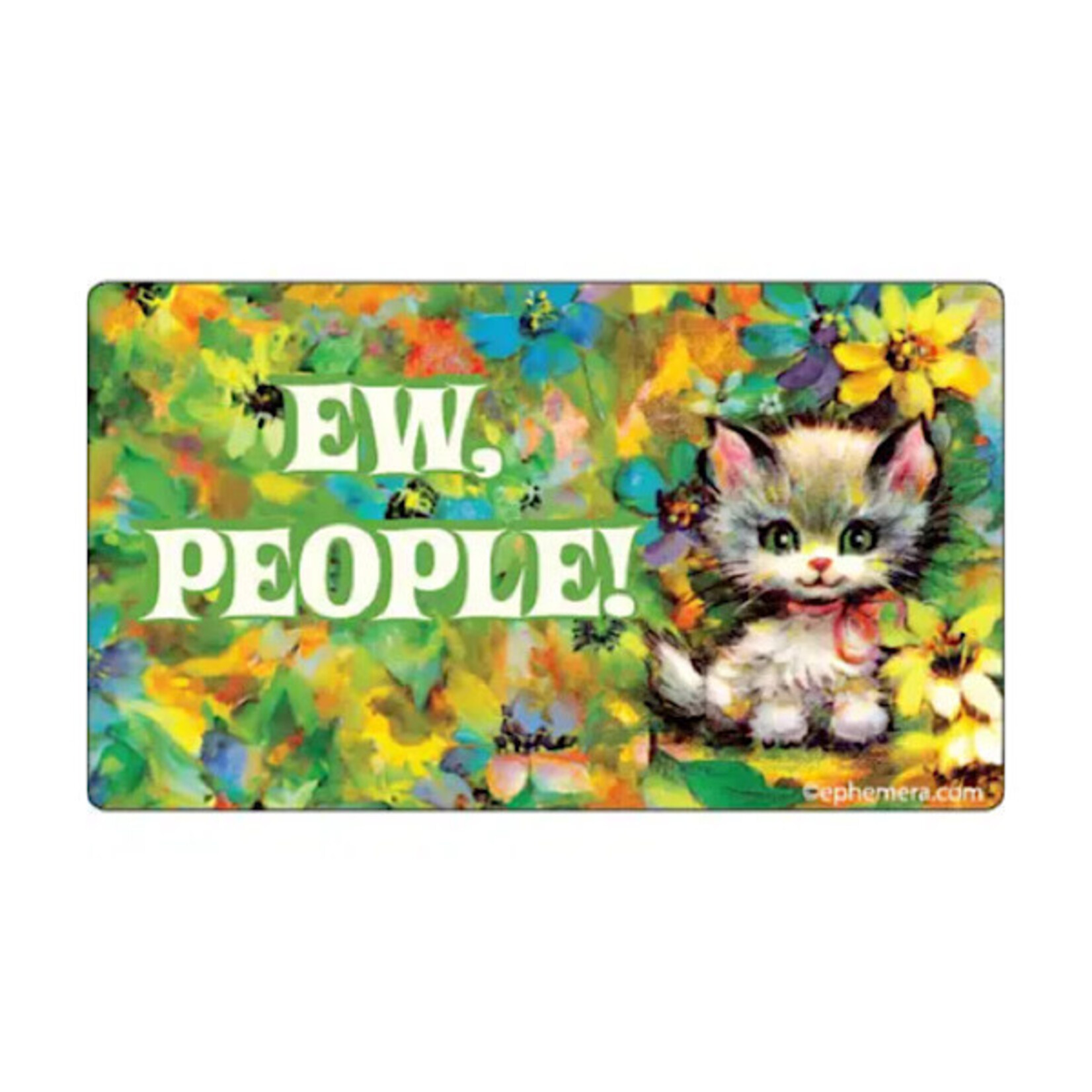 Sticker - Ew, People! (Cat)