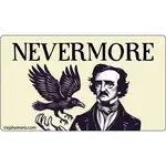 Sticker - Nevermore (Edgar Allen Poe)