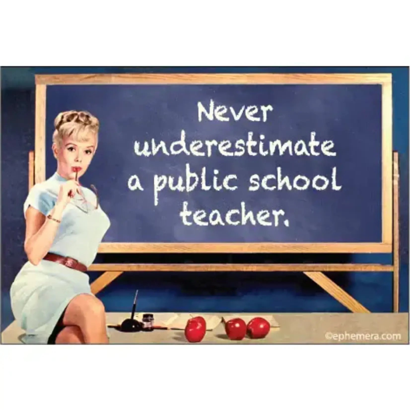 Magnet - Never Underestimate A Public School Teacher