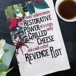 Dish Towel (Premium) - Never Underestimate The Restorative Power Of Grilled Cheese/Revenge