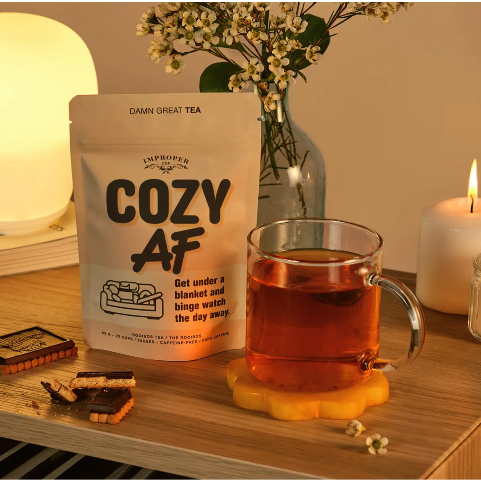Tea Pouch - Cozy AF